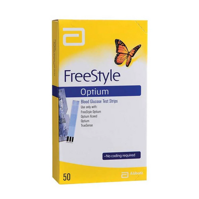 Freestyle Optium Blood Glucose Test Strips